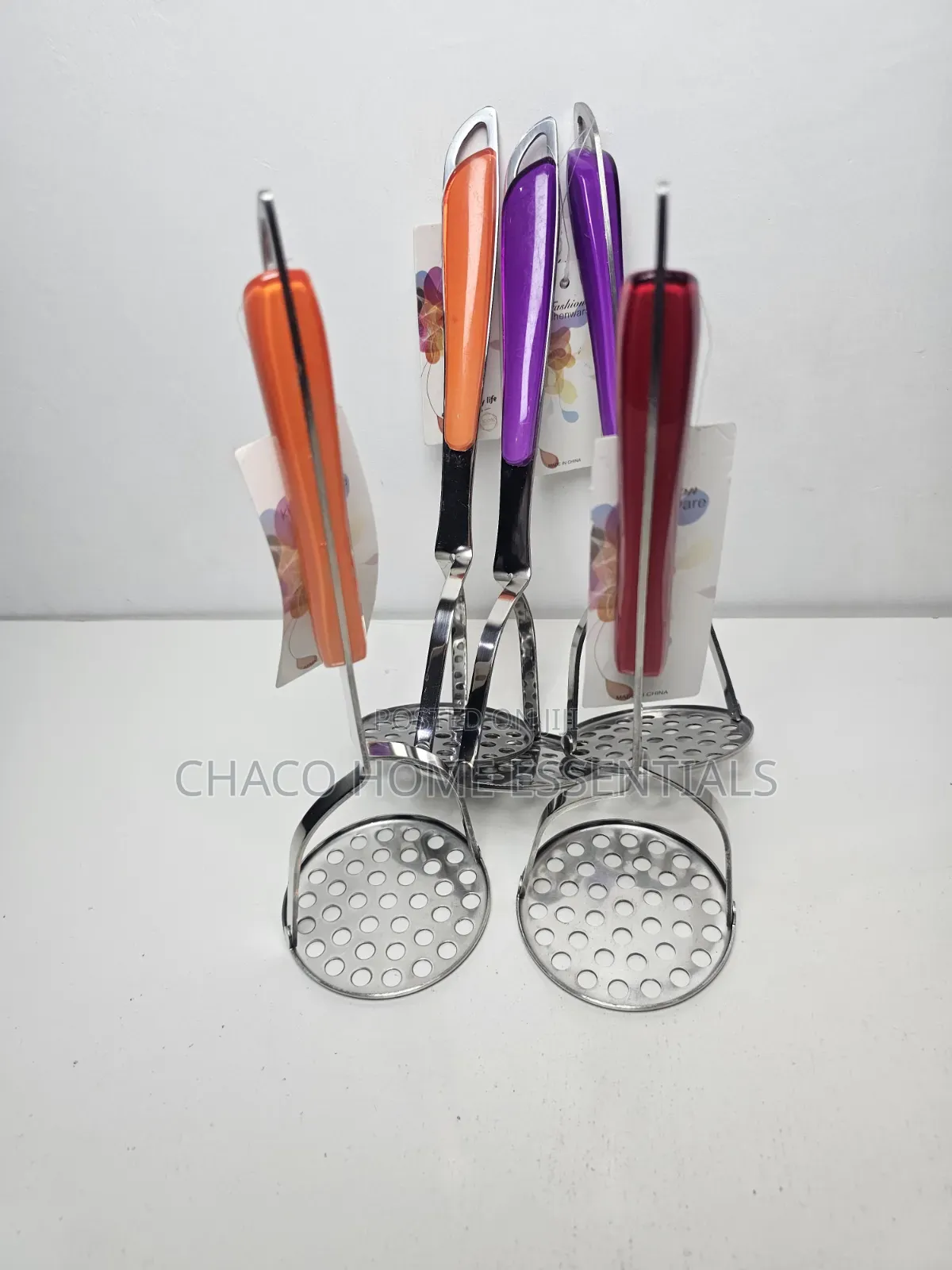 Stainless Steel Potato Food Masher With Comfort Grip Handle