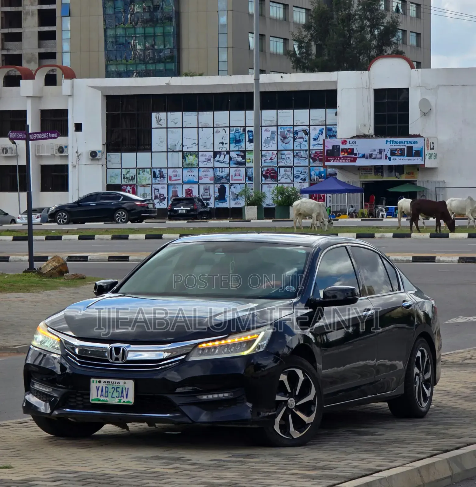 Honda Accord Touring V-6 4dr Sedan (3.5L 6cyl 6A) 2015 Black
