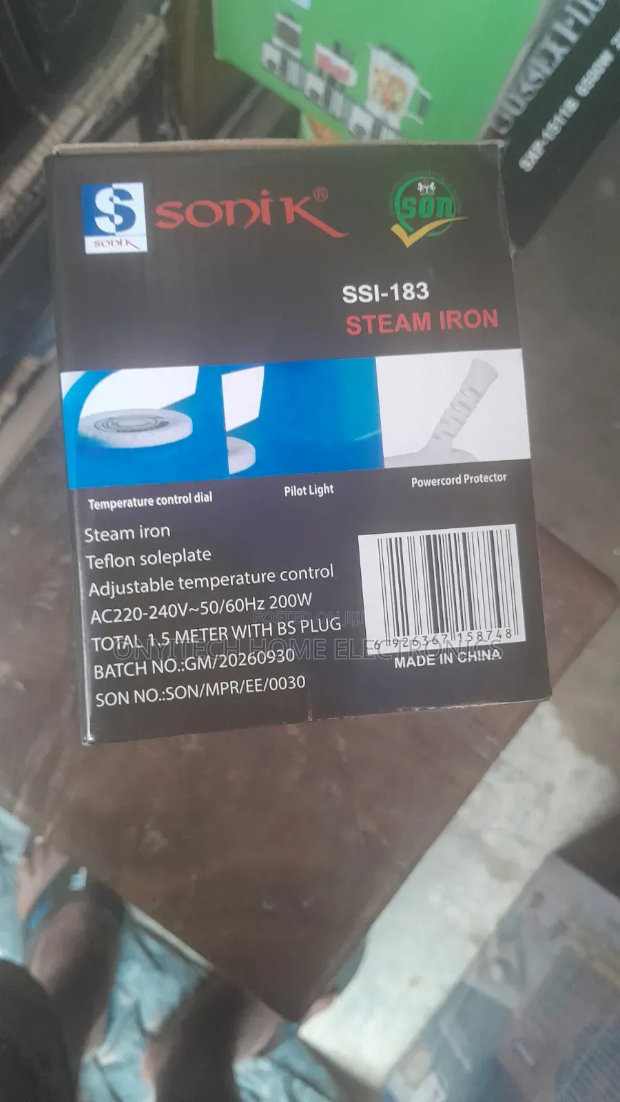 Sonik Solar Steam Iron