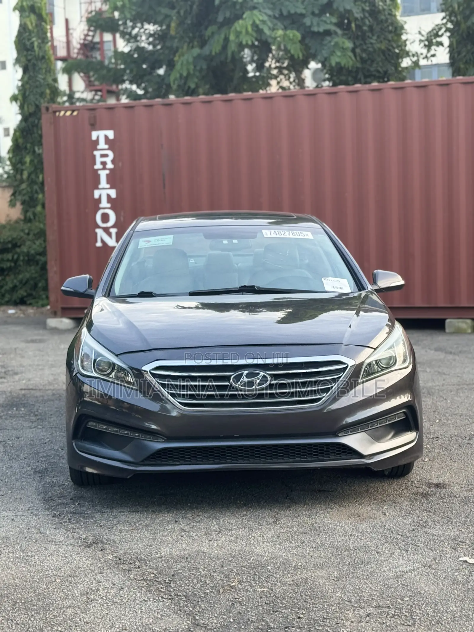 Hyundai Sonata Sport 2.0T Sedan FWD (2.0L 4cyl 6A) 2017 Gray