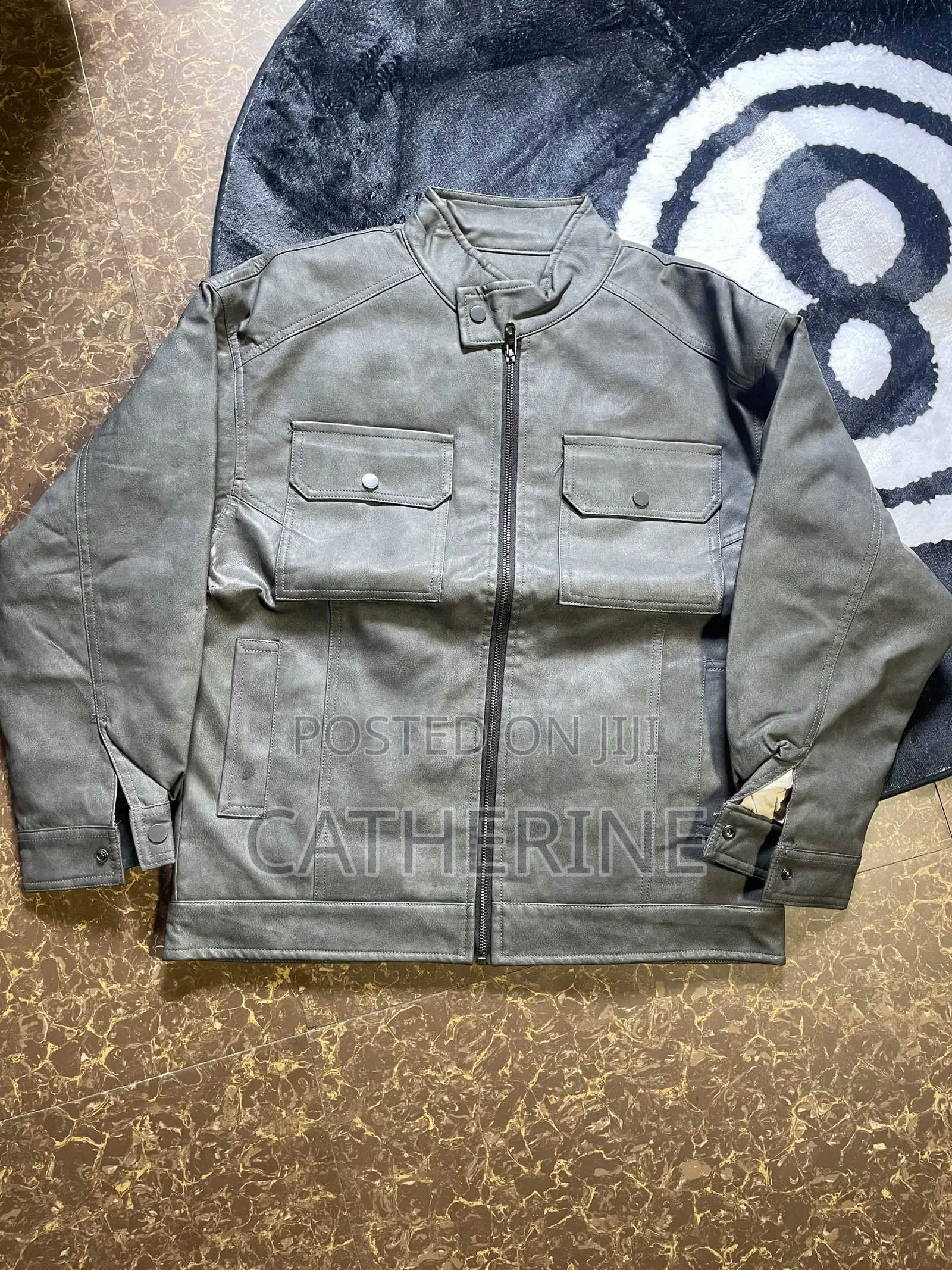 Thrift Men Leather Jacket