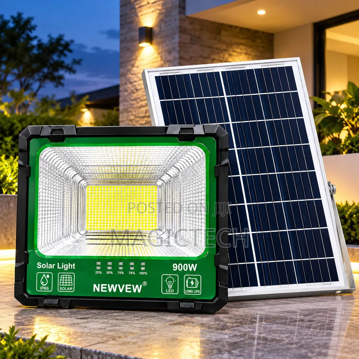 Suntrick Newvew 900w Solar Flood Light With Panel