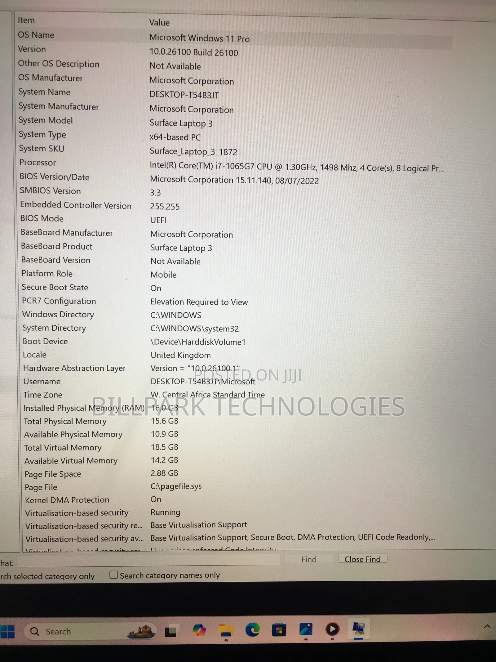 Laptop Microsoft Surface Laptop 3 16GB Intel Core i7 SSD 256GB