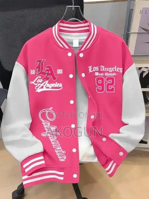 Unisex Varsity Jacket LA Graphic Design Baseball Streetwear Jacket