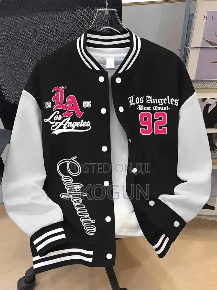 Unisex Varsity Jacket LA Graphic Design Baseball Streetwear Jacket