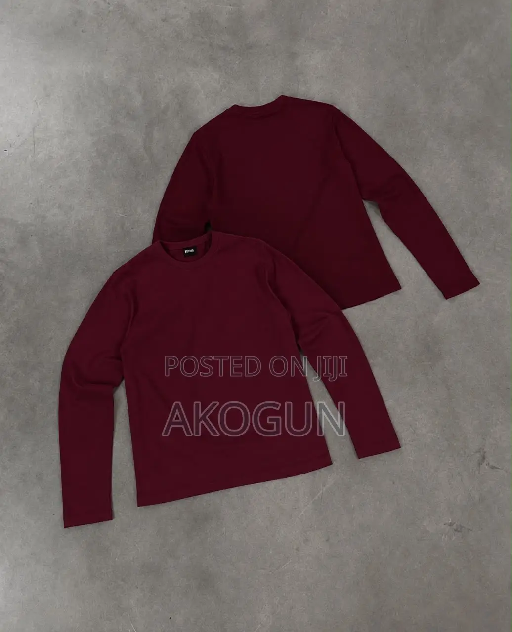 Unisex Long Sleeve T-Shirt – Plain Cotton Top – Basic Casual Wear