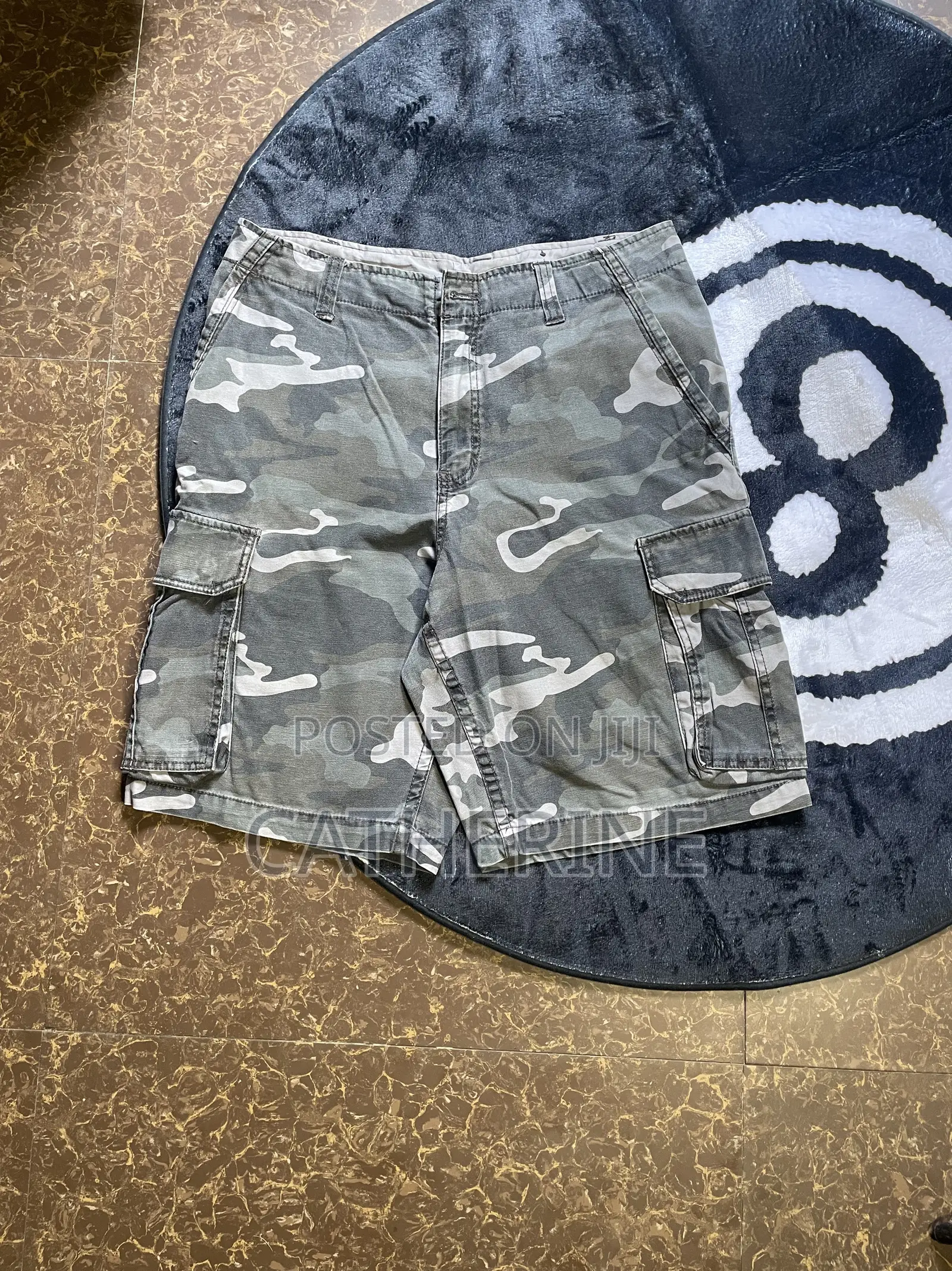 Thrift Camo Cargo Shorts