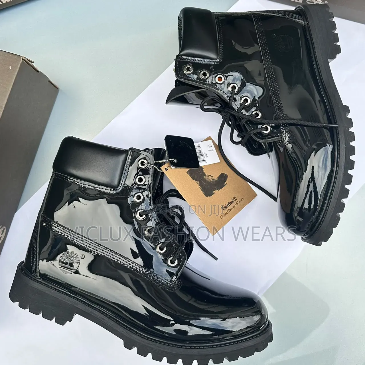 Timberland Luxury Shiny Black Boot