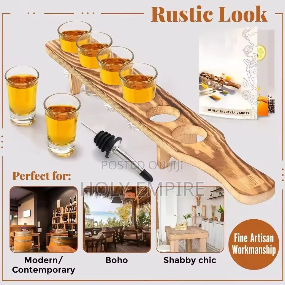 6 Holes Glass Holder Cup Rack Barware Accessories Organizer Serving