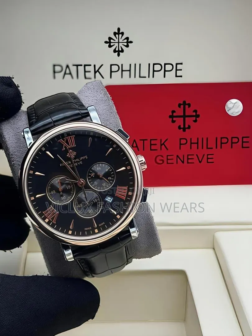 Patek Hphilippe High Quality Leather Wrist Watch