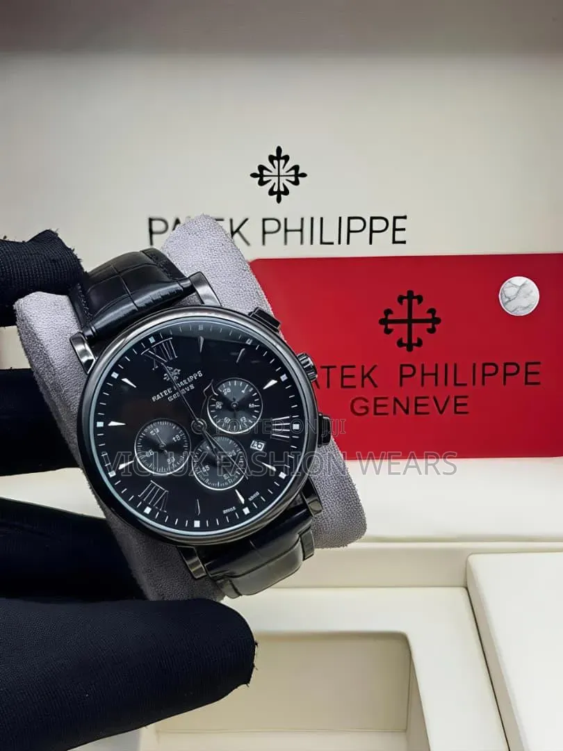 Patek Hphilippe High Quality Leather Wrist Watch