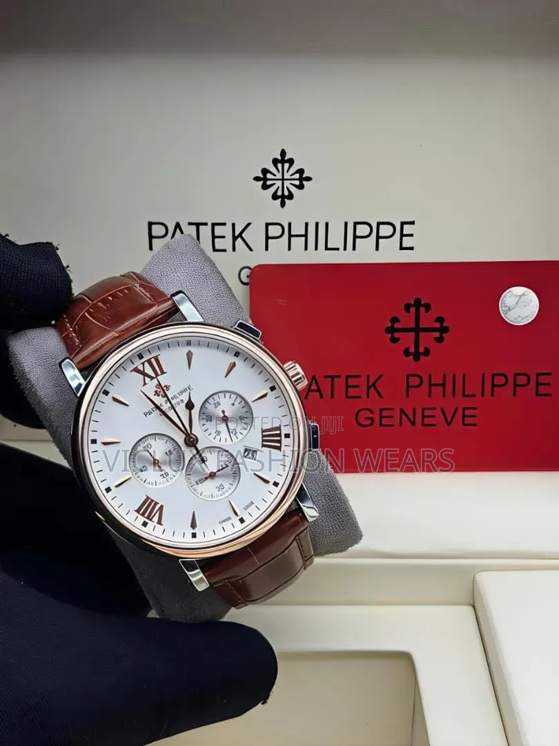 Patek Hphilippe High Quality Leather Wrist Watch