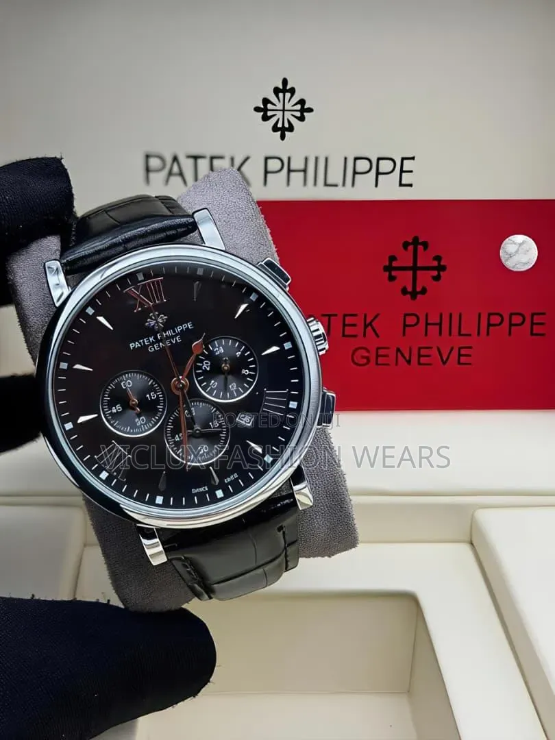 Patek Hphilippe High Quality Leather Wrist Watch