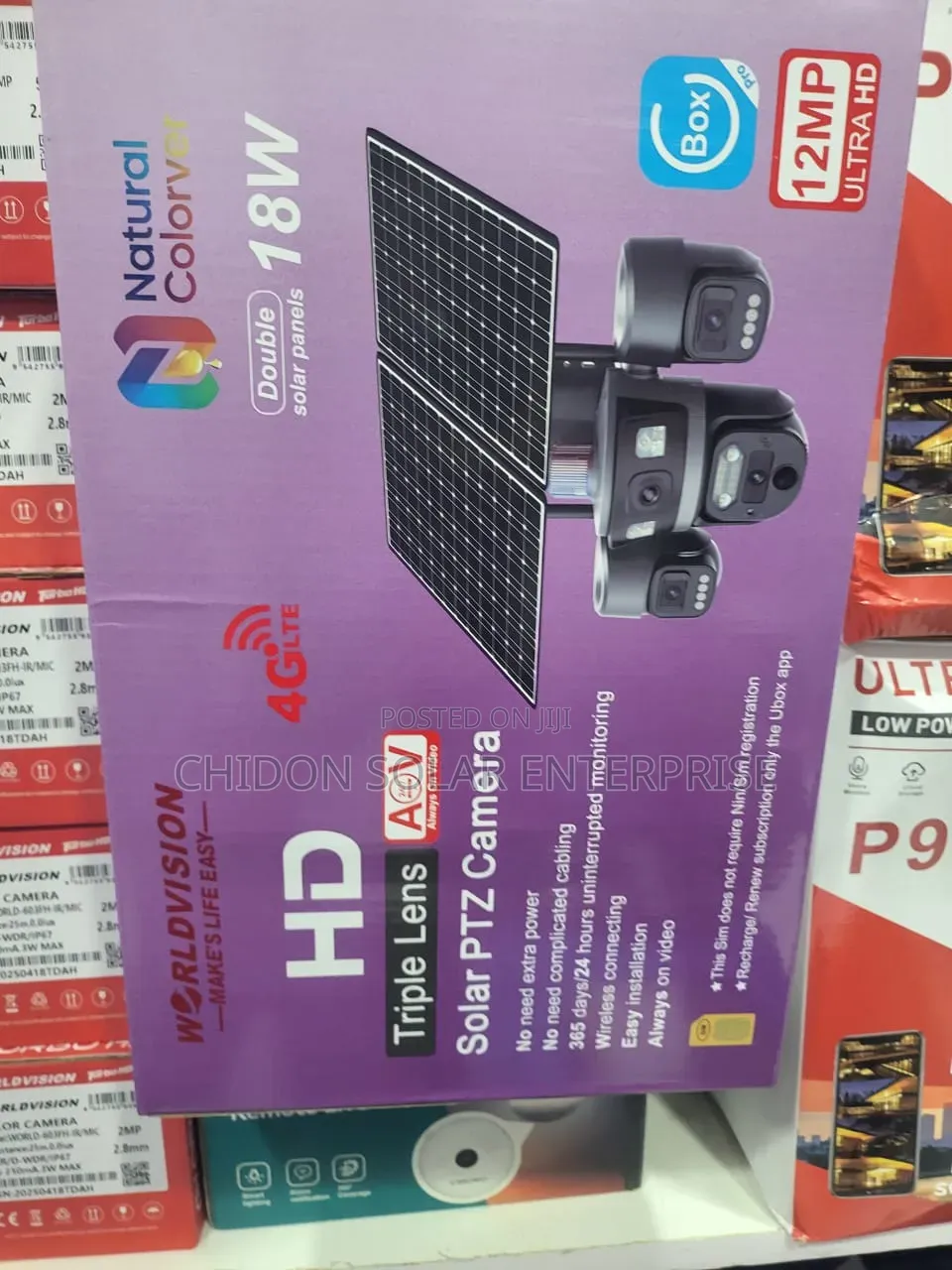 Triple Lens Solar PTZ Camera