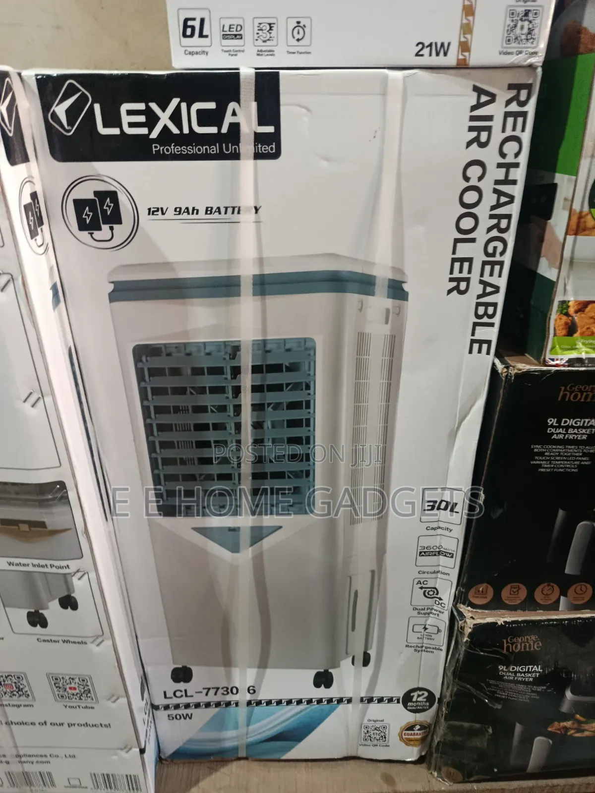 30 Litres Rechargeable Lexical Air Cooler