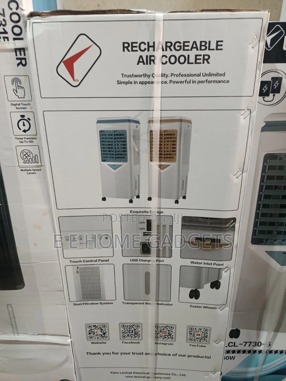 30 Litres Rechargeable Lexical Air Cooler
