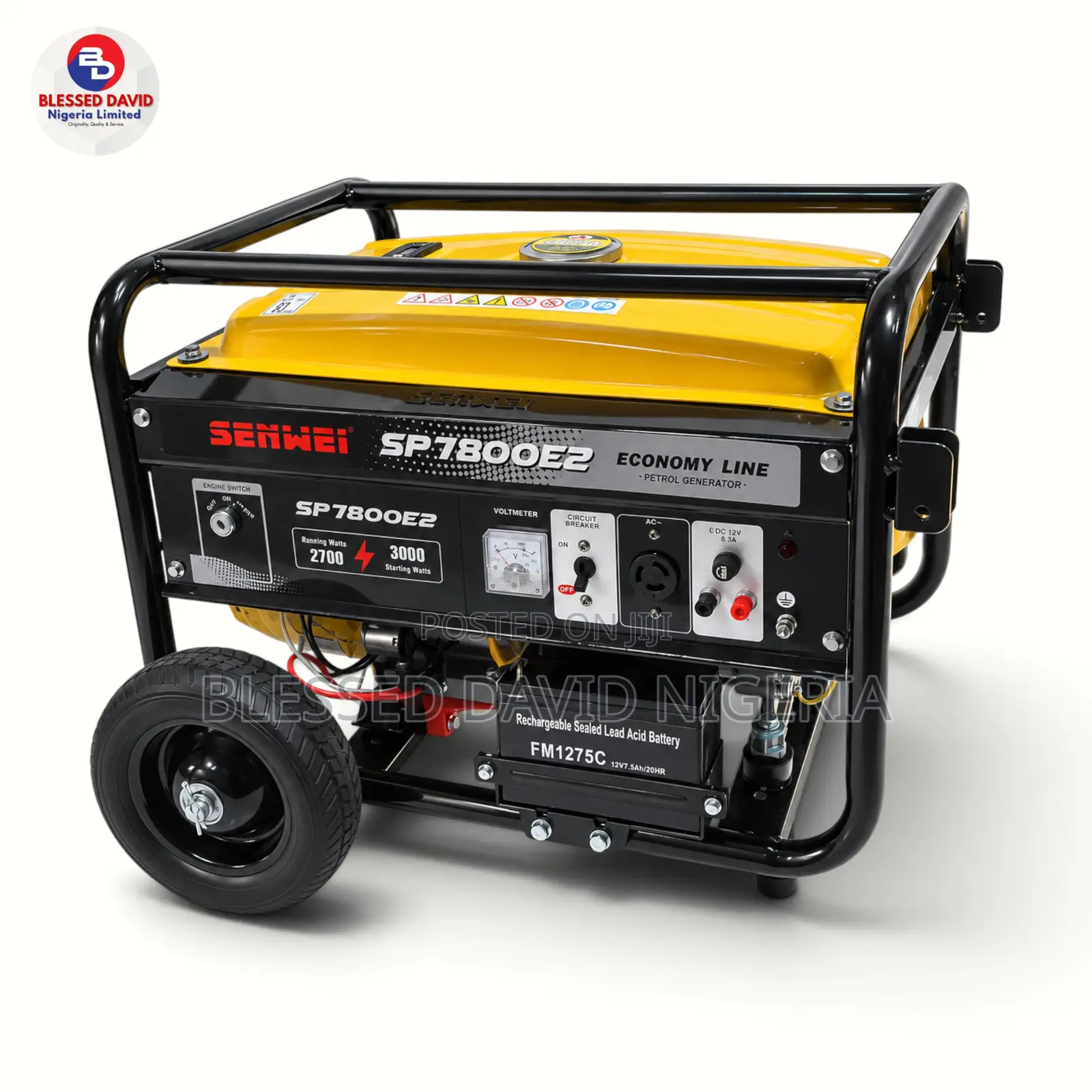 Senwei SP7800E2 3.3kva 2700WGenerator Key Starter Economy-Line