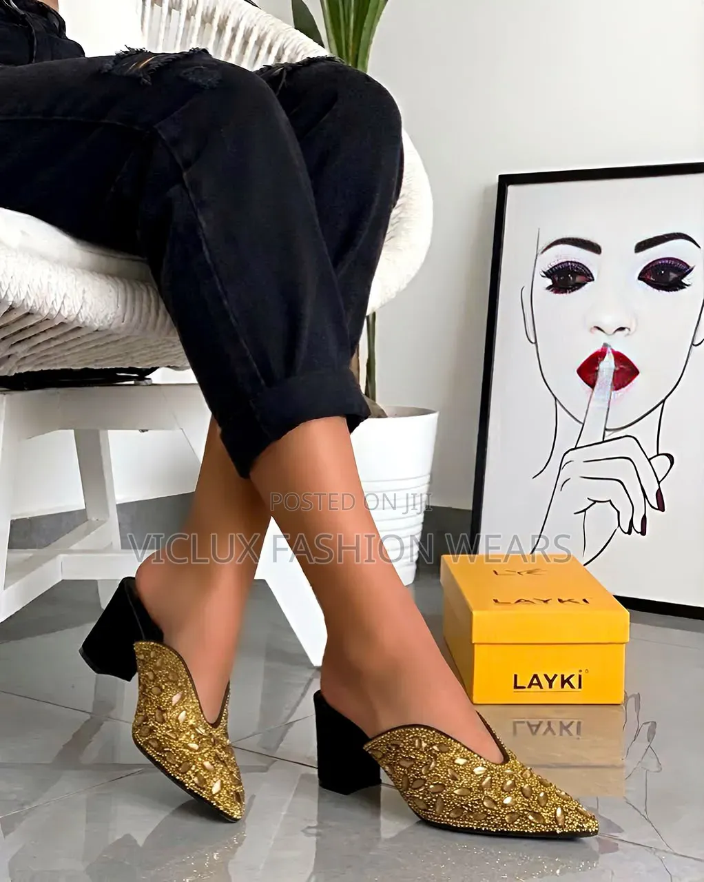 Layki High Quality Ladies Half Shoe