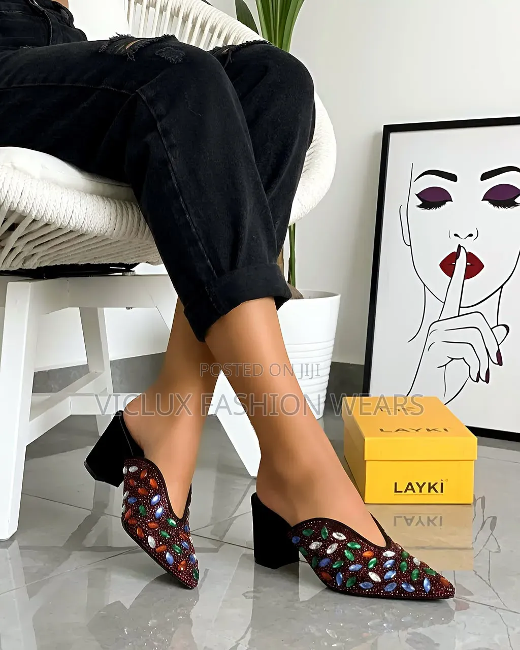 Layki High Quality Ladies Half Shoe