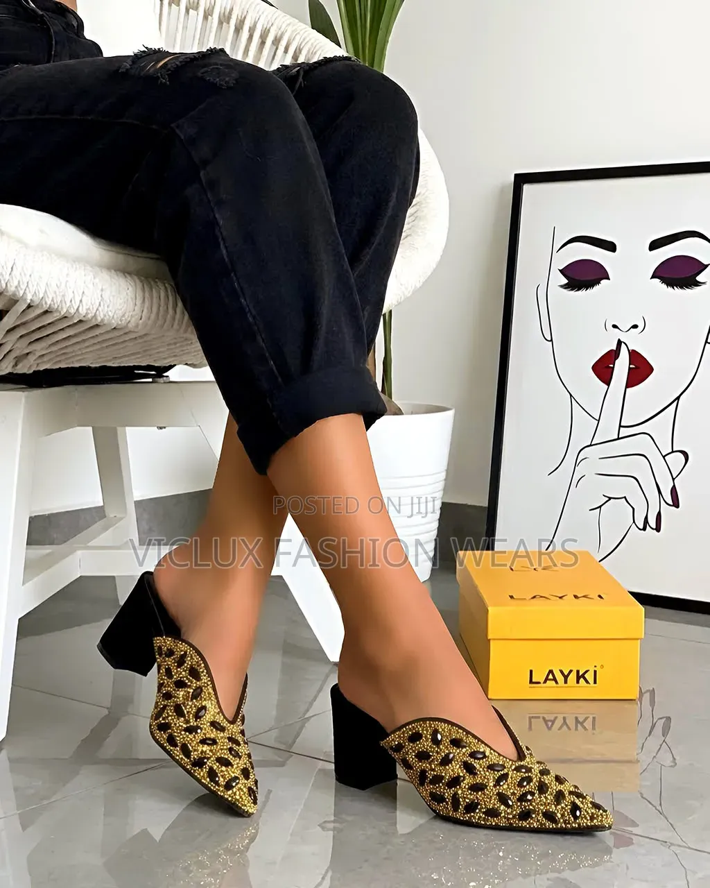 Layki High Quality Ladies Half Shoe