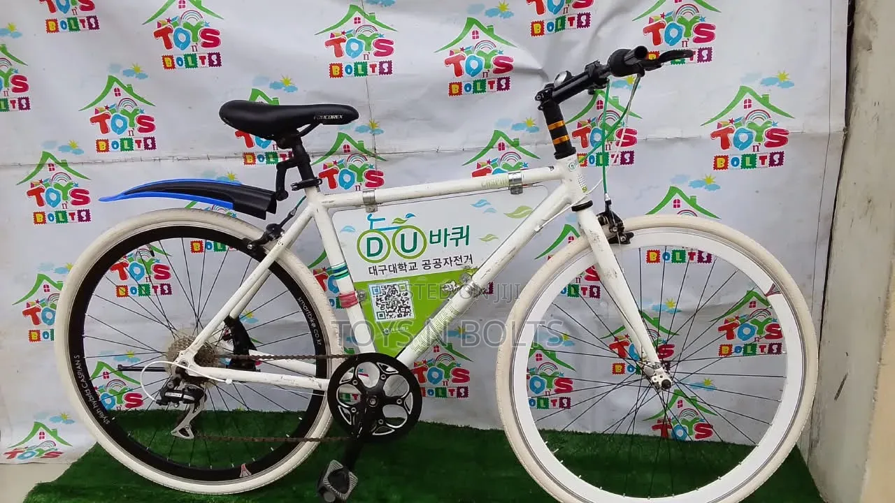 Size 28 White Adult Sports Bike With Chain Cover