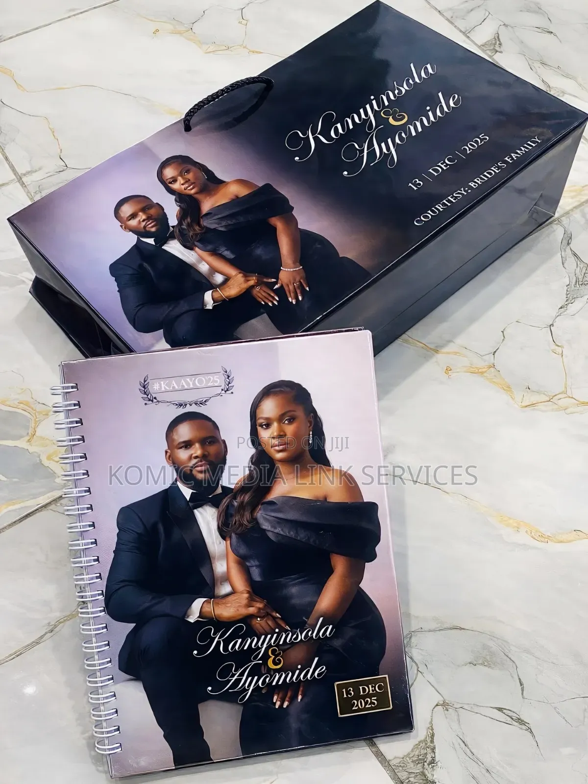 Premium Custom Hardcover Wedding Souvenir Jotters |