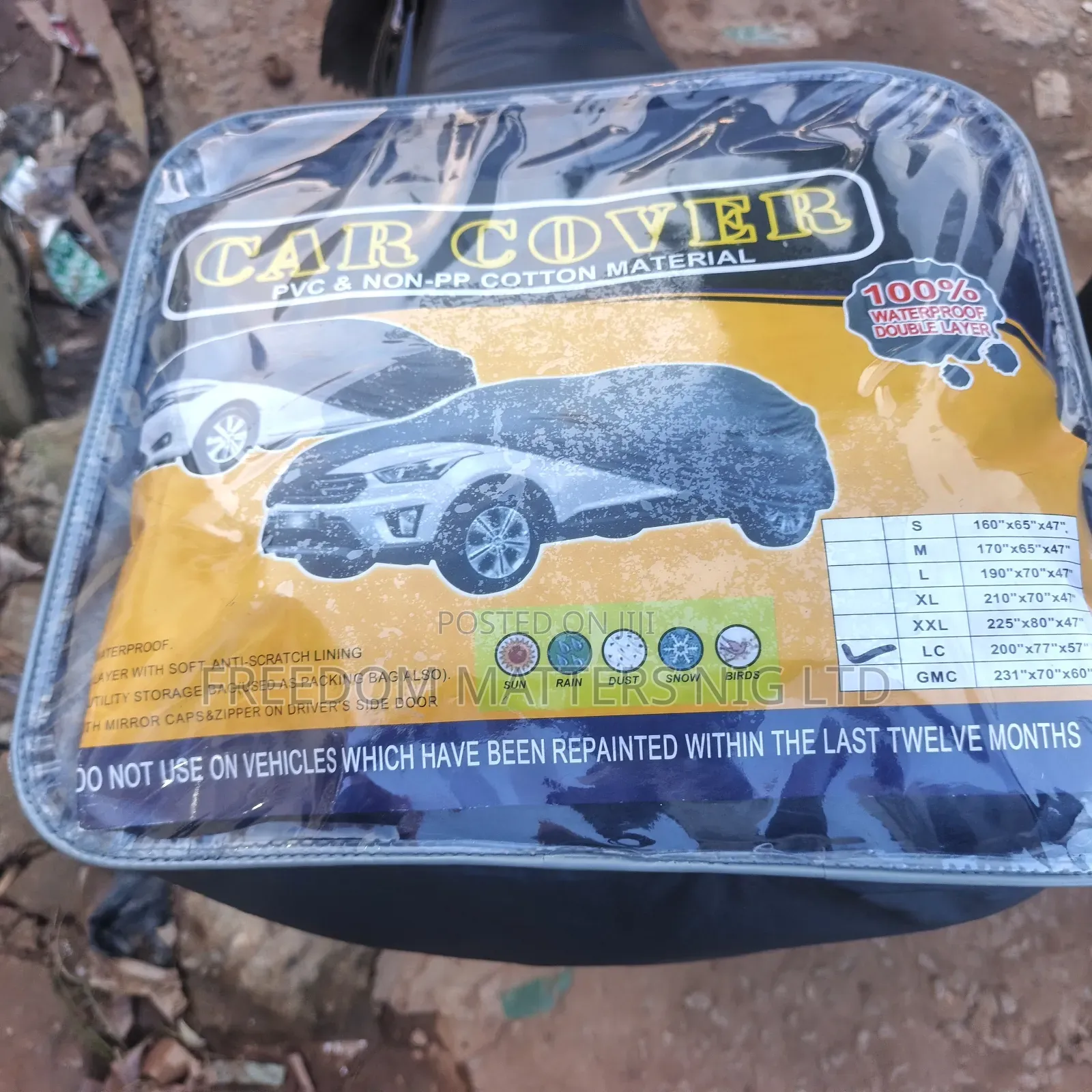 Car Cover Water Proof / Sun Proof