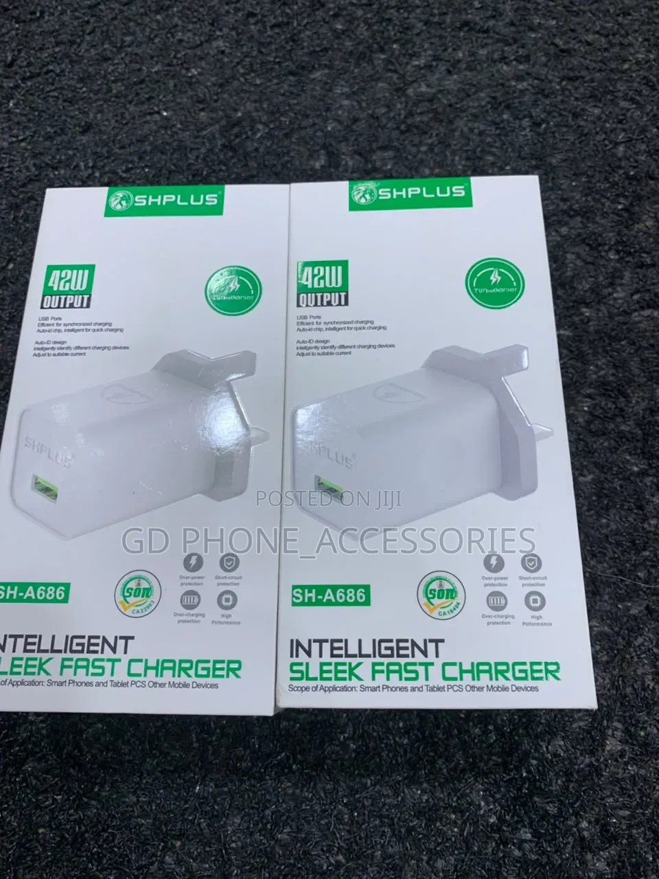 SHPLUS 42W Turbo Intelligent Fast Charger Adapter (Model SH-A686)