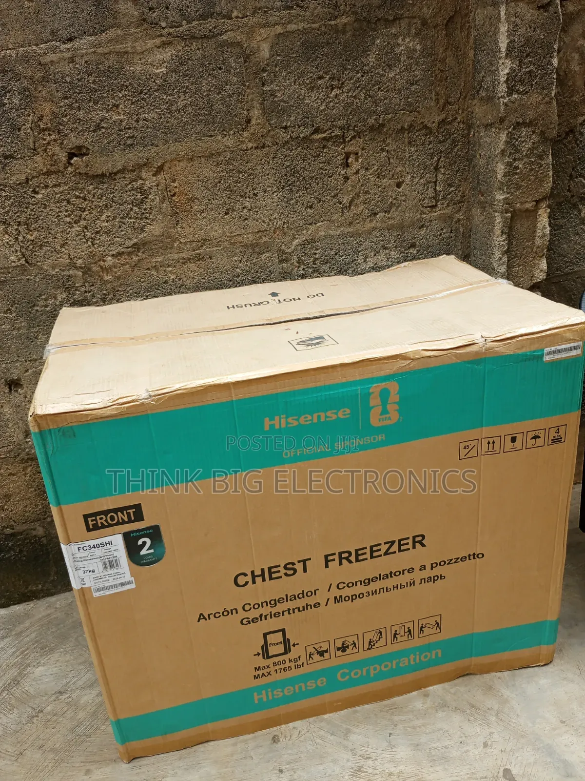 Hisense FC-390SHI 297L Chest Freezer With Inverter Technology Lock