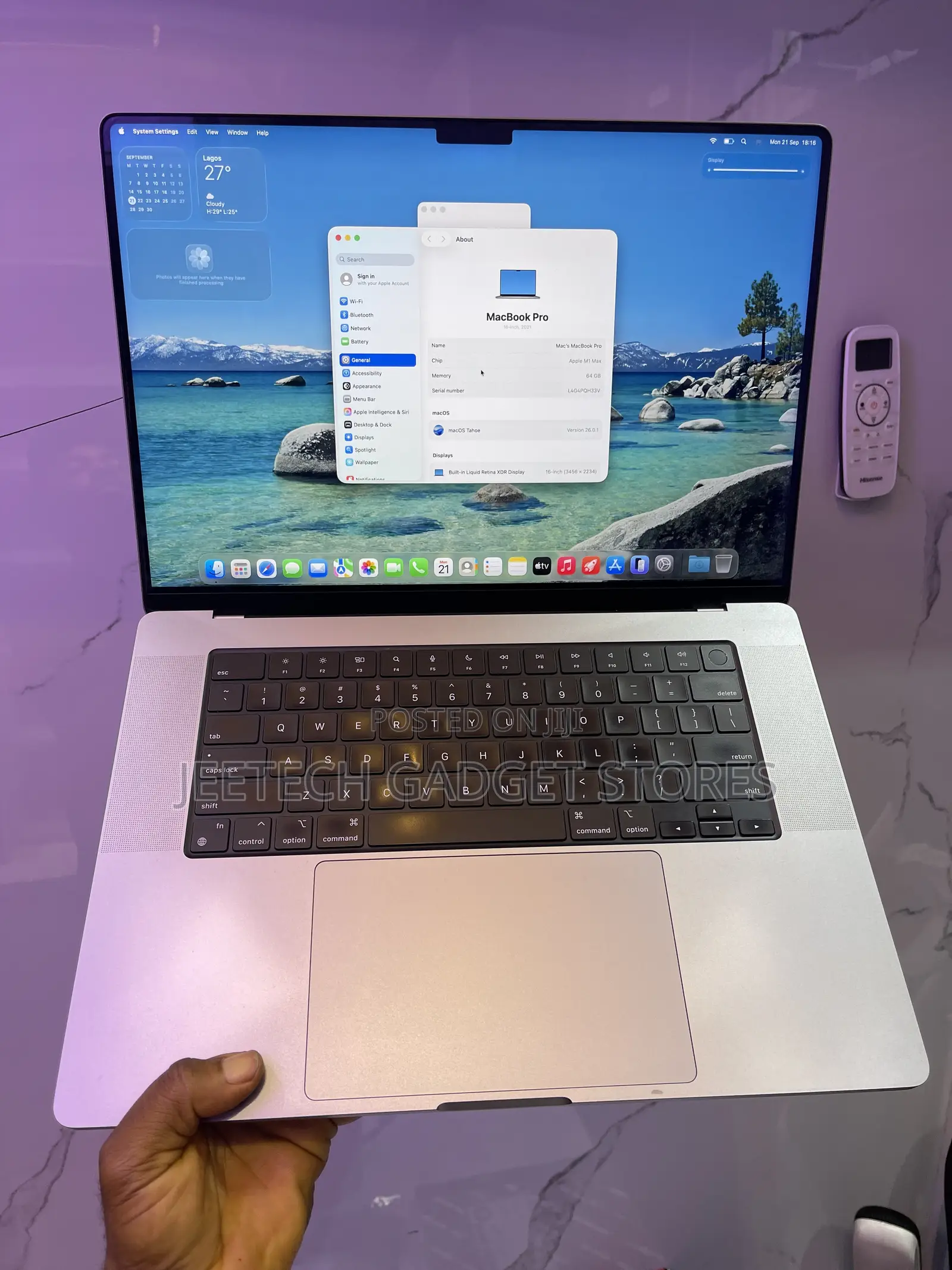 Laptop Apple MacBook Pro 2021 M1 Max 64GB Apple M1 Max SSD 1T