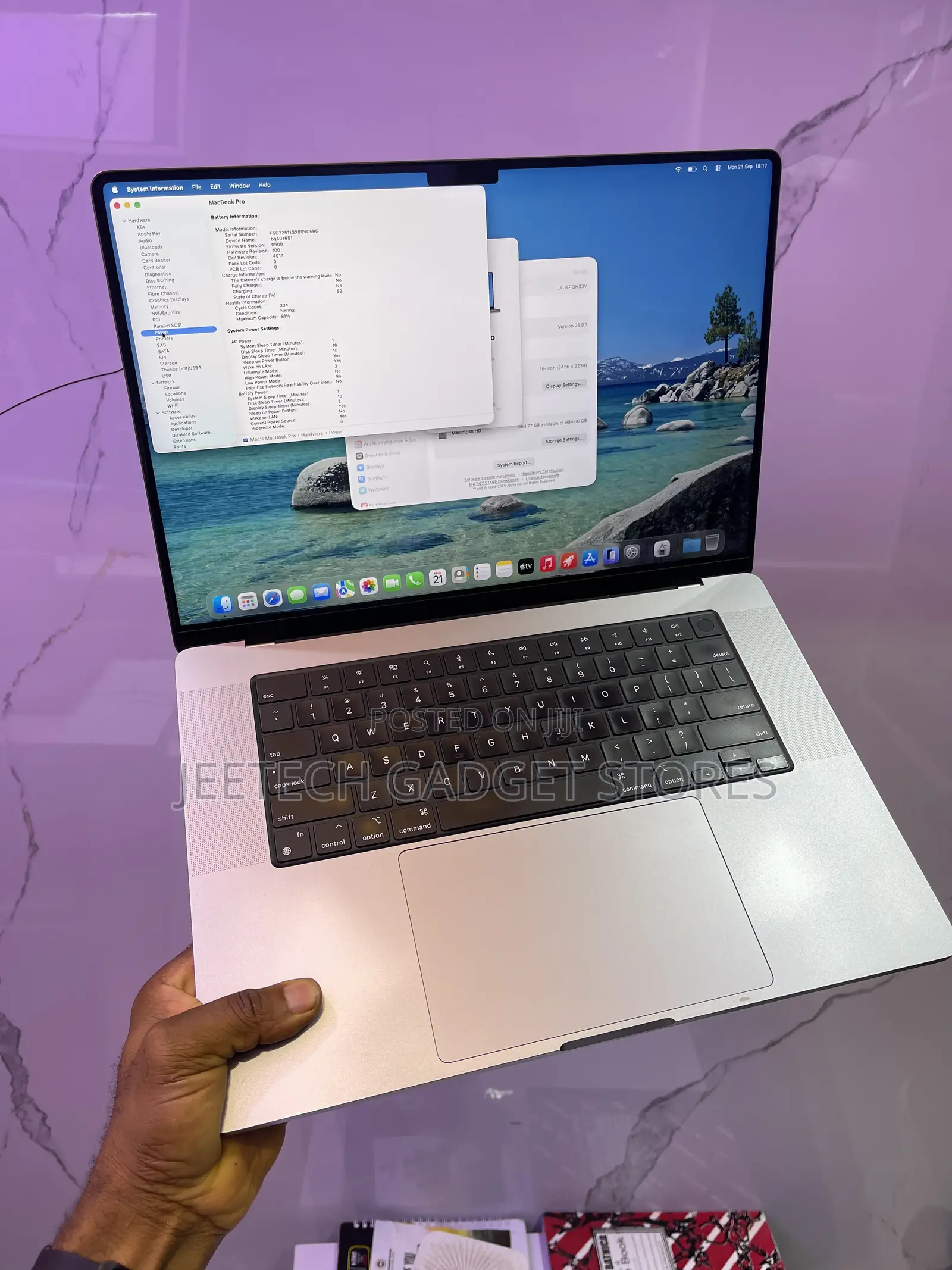 Laptop Apple MacBook Pro 2021 M1 Max 64GB Apple M1 Max SSD 1T
