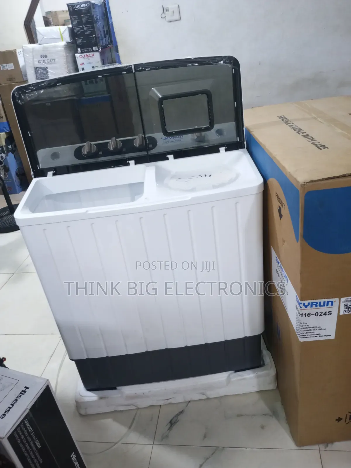 Skyrun 11kg Twin Tub Semi-Automatic Washing Machine (SPB116-024S)