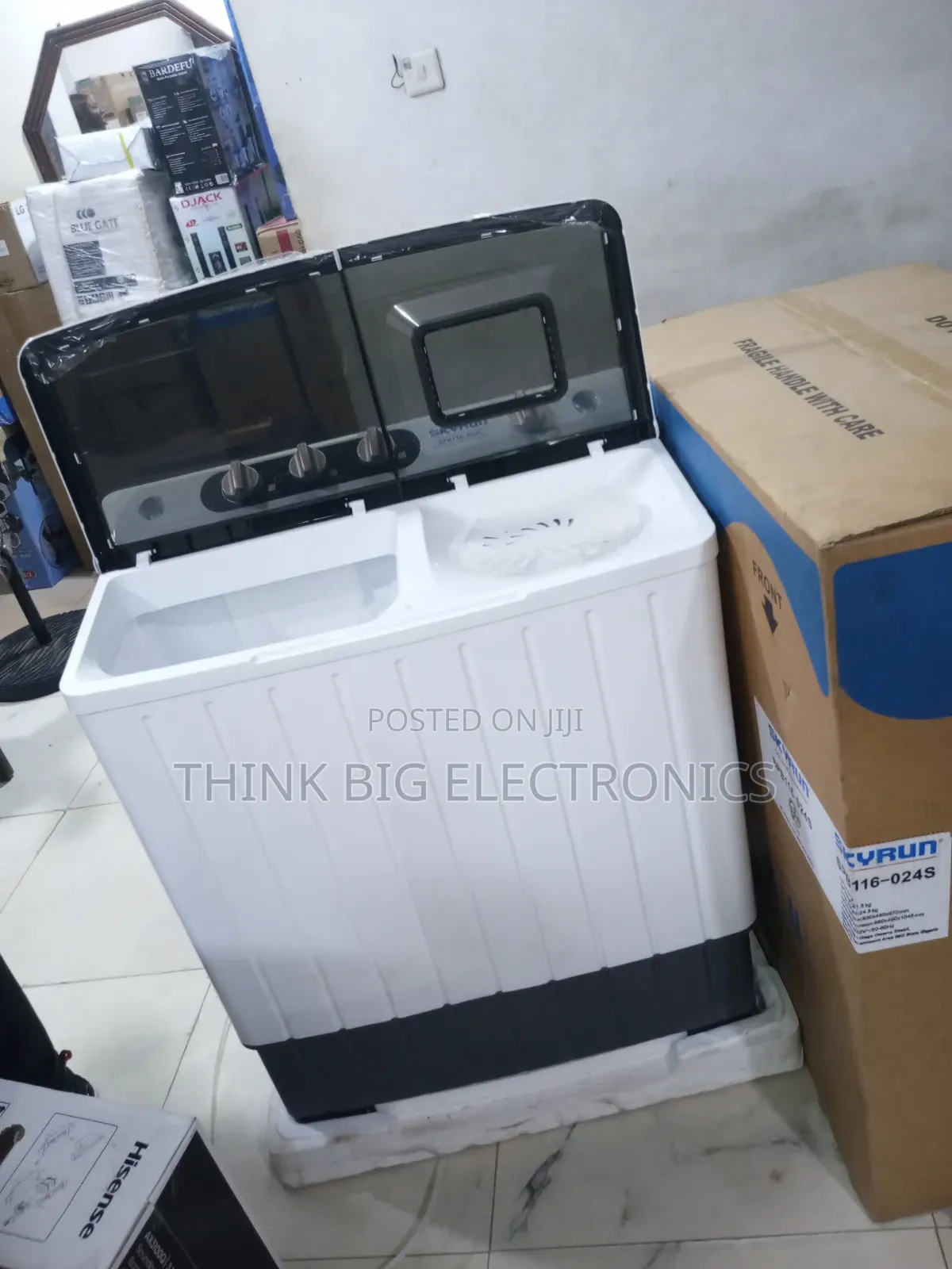 Skyrun 11kg Twin Tub Semi-Automatic Washing Machine (SPB116-024S)