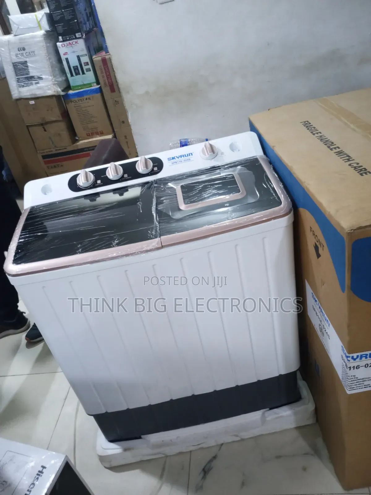 Skyrun Dual Compartment 11kg Semi-Automatic Laundry Machine