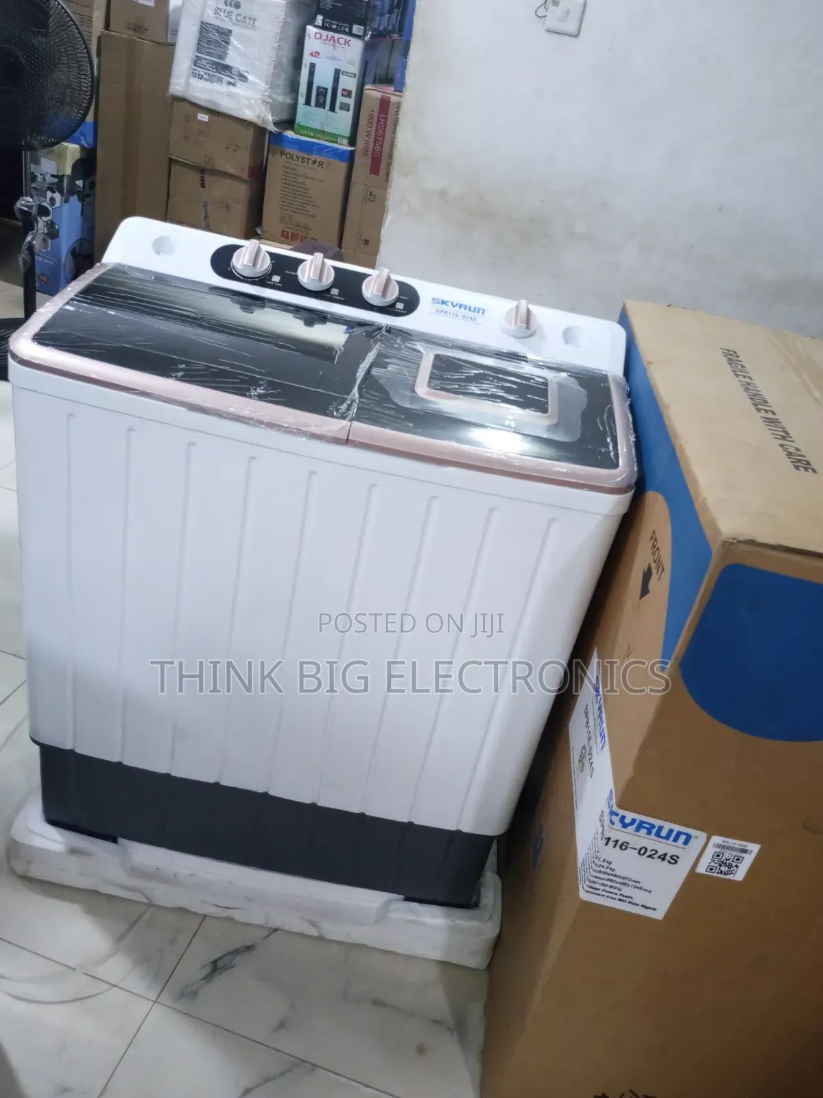 Skyrun Large Capacity 11kg Two-Tub Manual Washing Machine