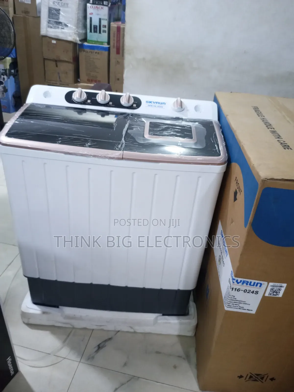Skyrun Large Capacity 11kg Two-Tub Manual Washing Machine