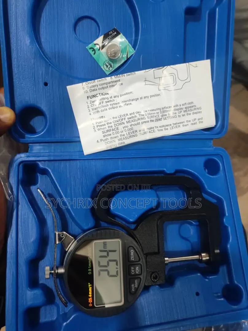 Micrometer Thickness Gauge 0-12.7mm/0-25.4mm (0.001)