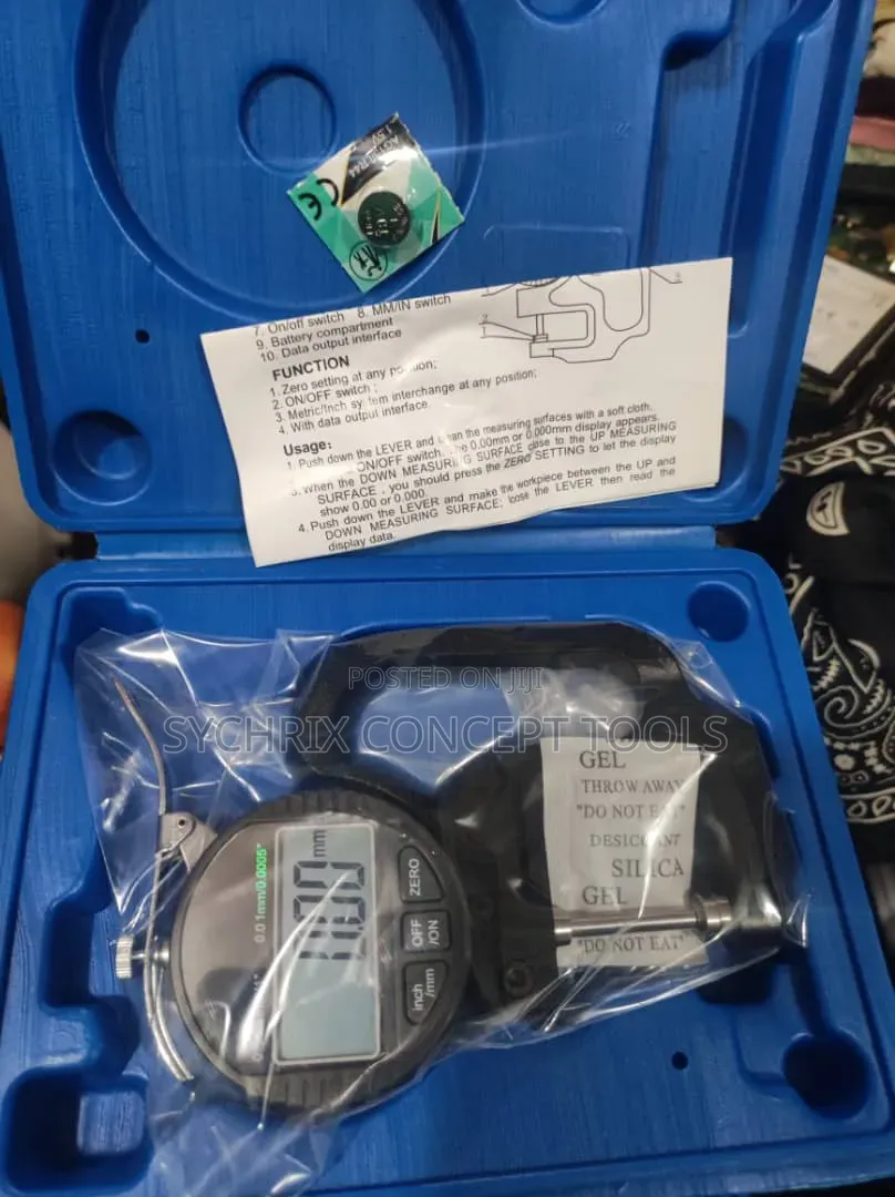 Micrometer Thickness Gauge 0-12.7mm/0-25.4mm (0.001)