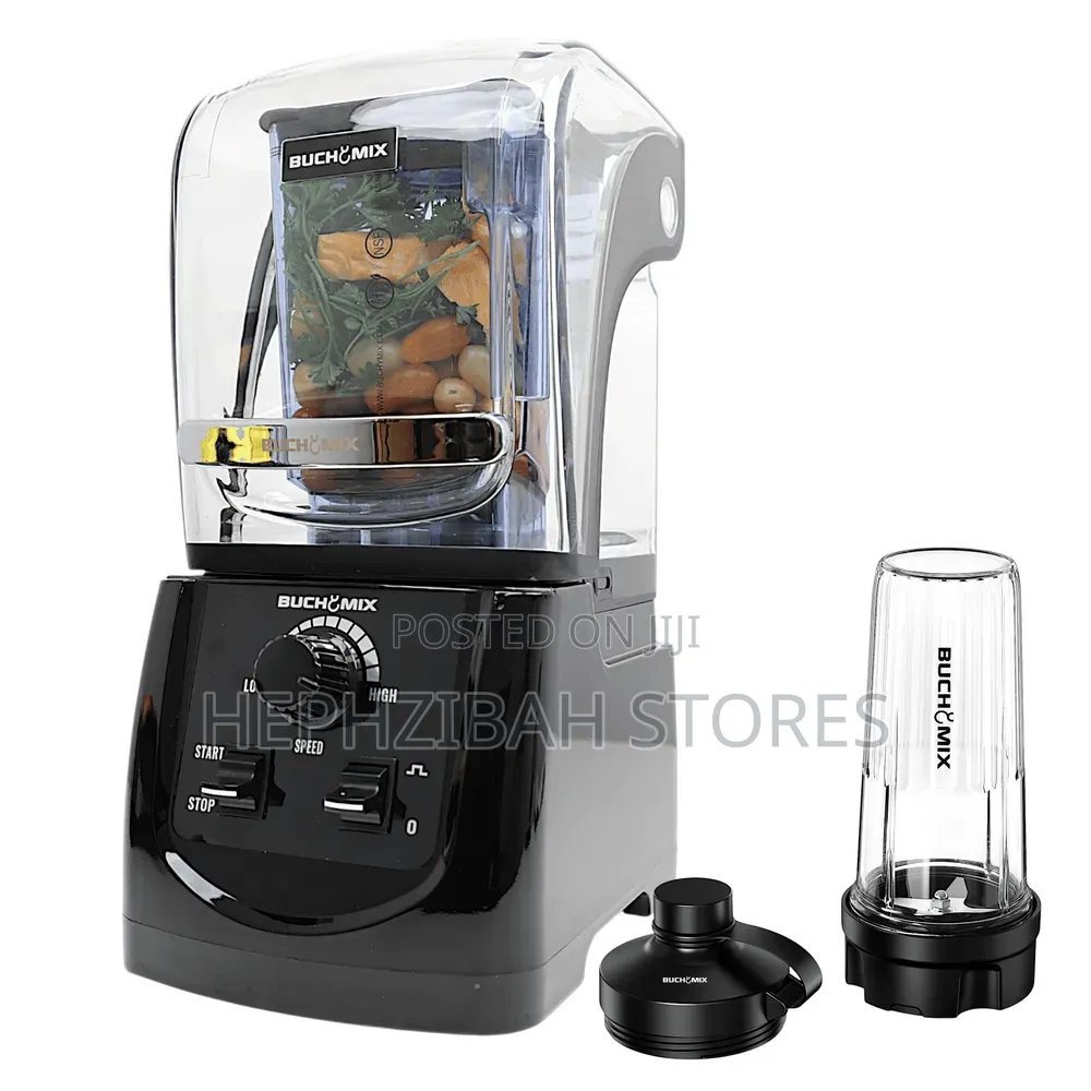 Ultra Heavy Duty Soundproof Blender With Manual Control - Black BX210