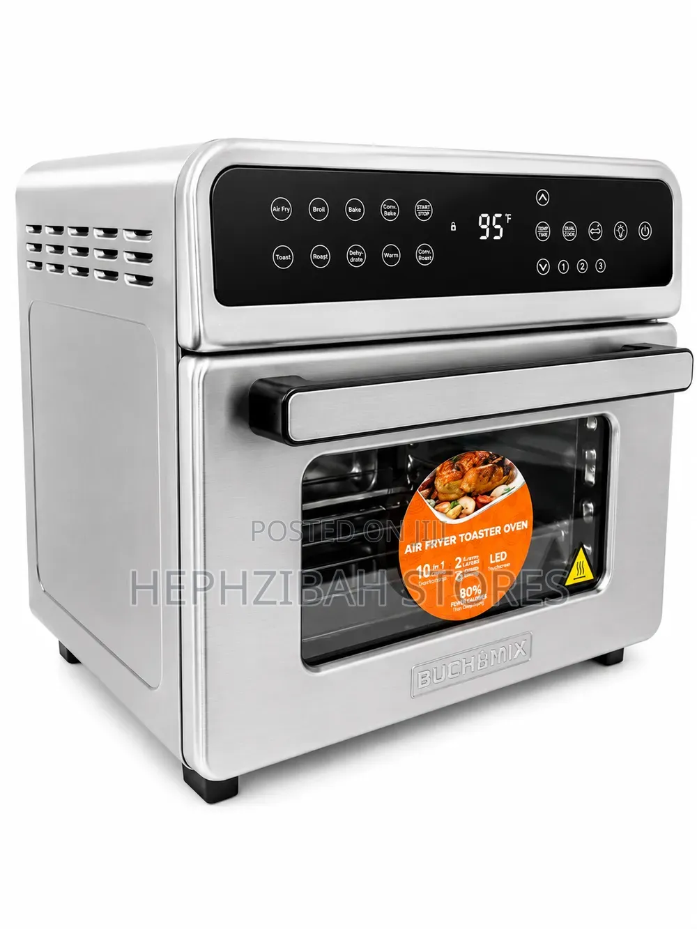 Buchymix Large Capacity Professional Dehydrator Air Fryer Oven 22L