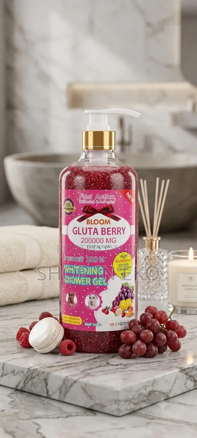 Bloom Gluta Berry 200000mg Fast Action Whitening Shower Gel