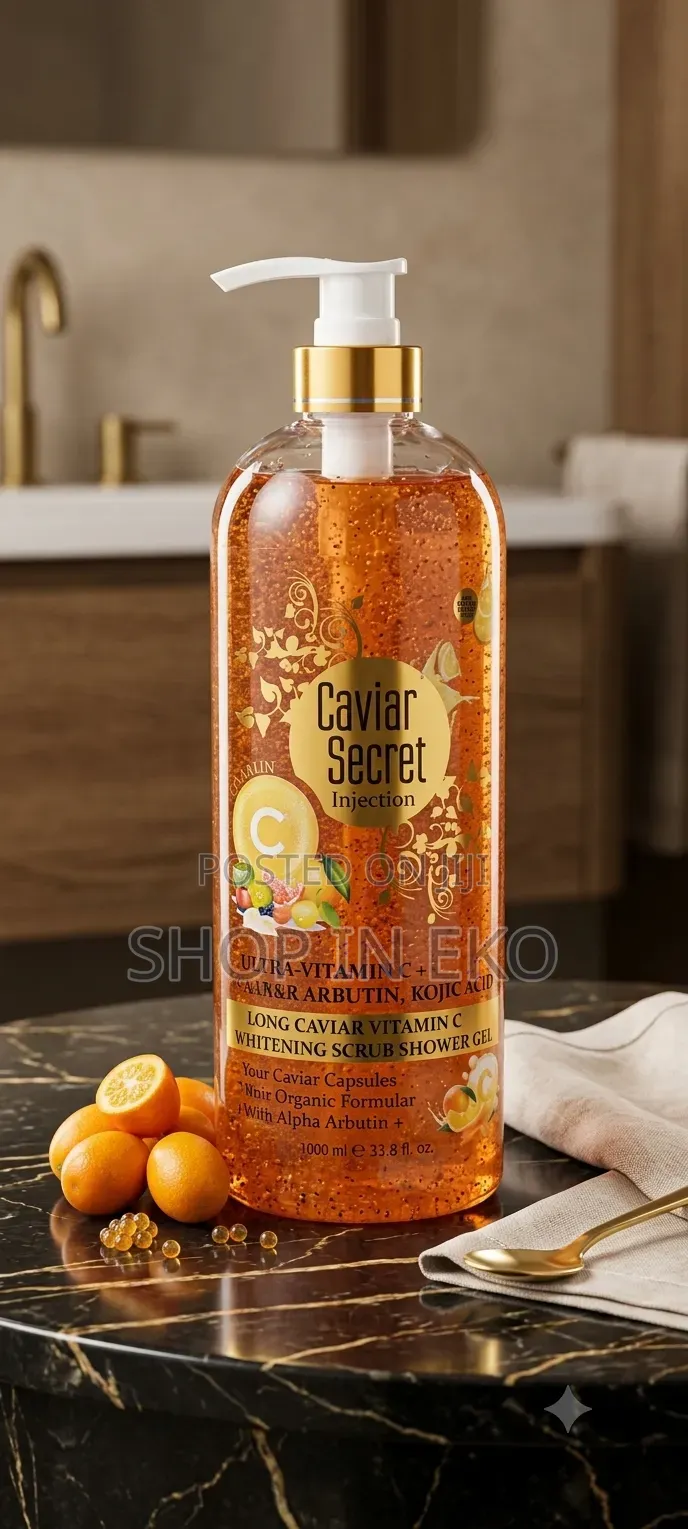 Caviar Secret Injection Super Bleaching 3-in-1 Exfoliating Shower Gel
