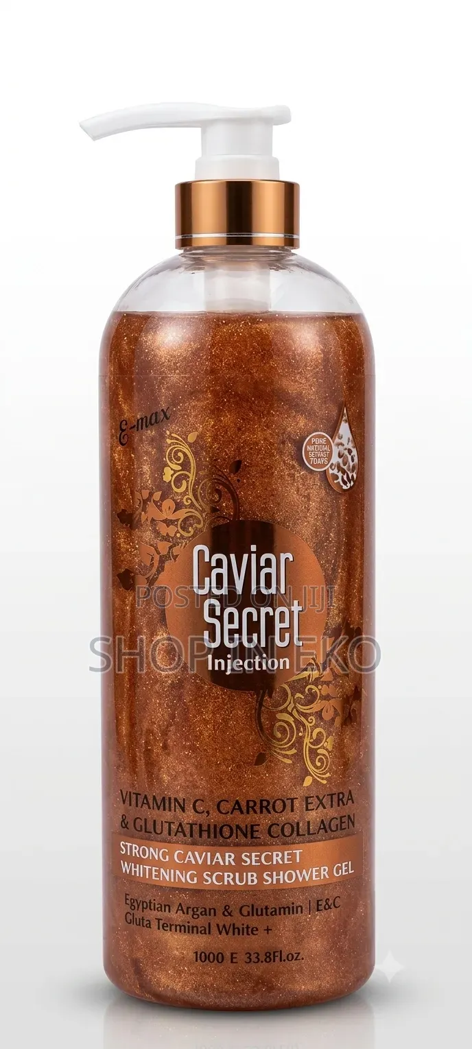 Caviar Secret Injection Super Bleaching 3-in-1 Exfoliating Shower Gel