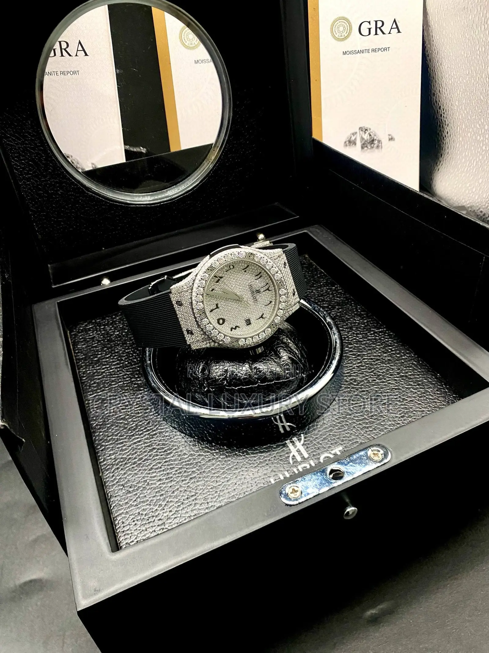 100% Bussdown VVS Moissanite Cartier Quality Luxury Men Wristwatch
