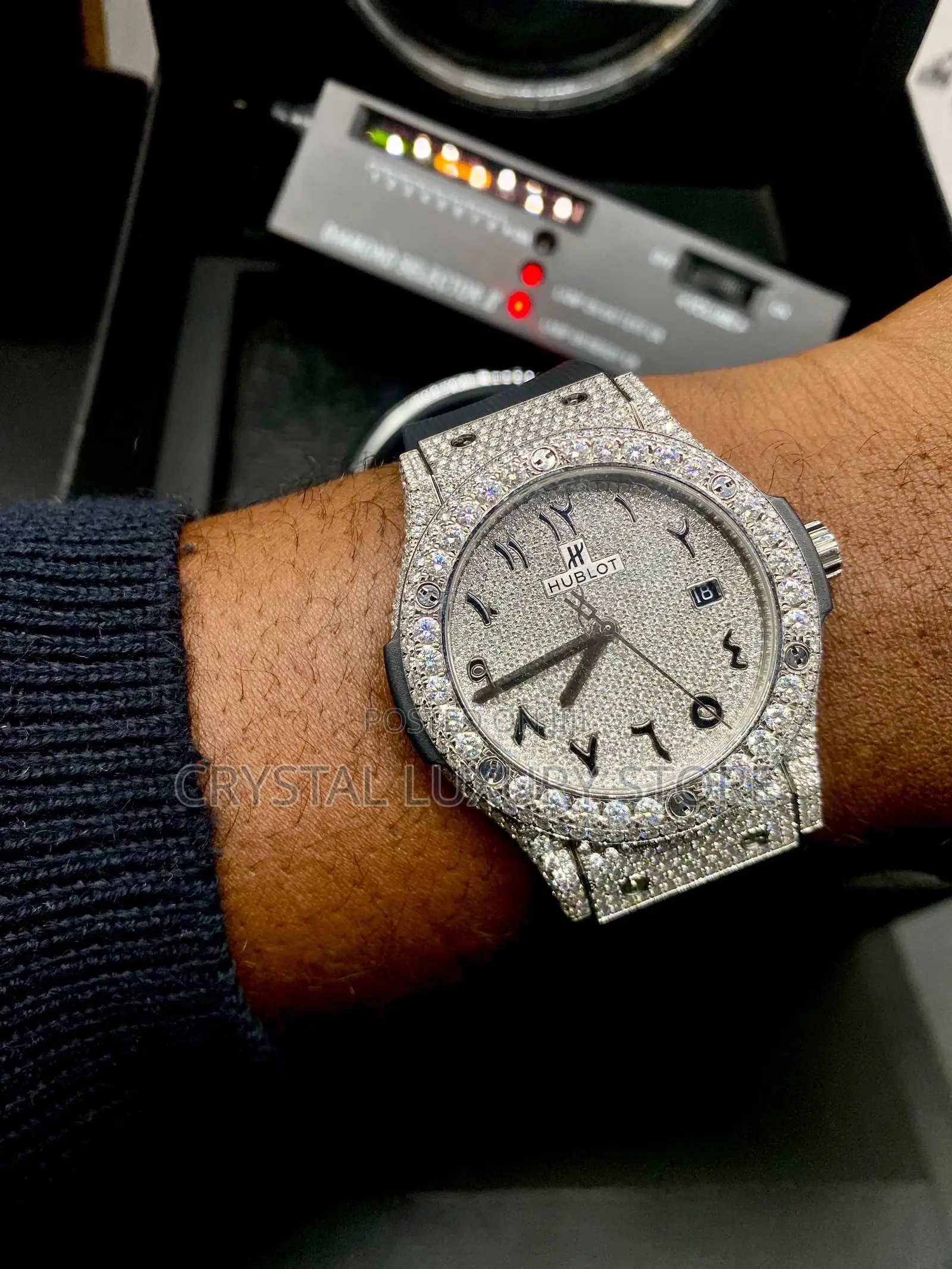 100% Bussdown VVS Moissanite Cartier Quality Luxury Men Wristwatch