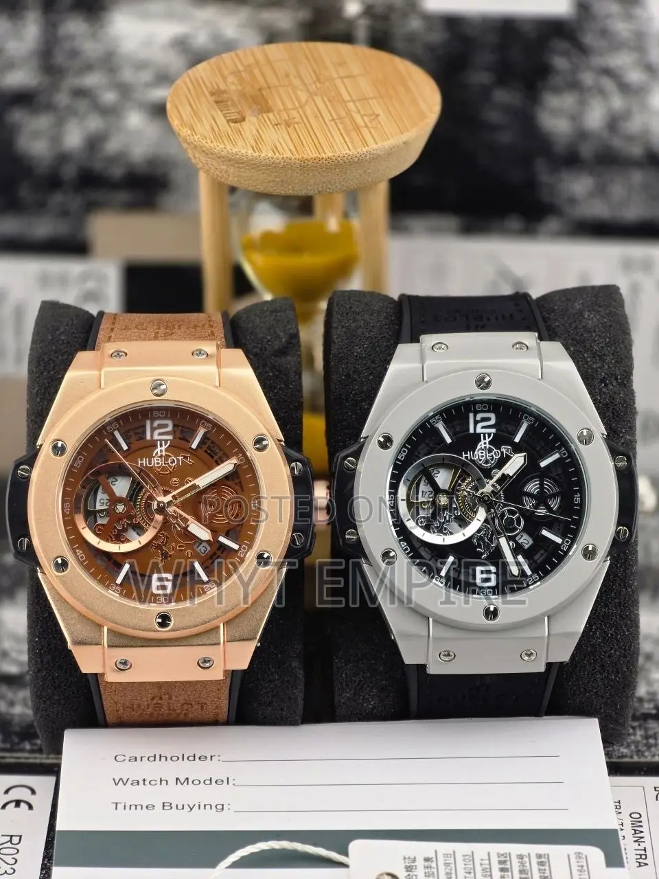 Hublot Leather Strap Wristwatch