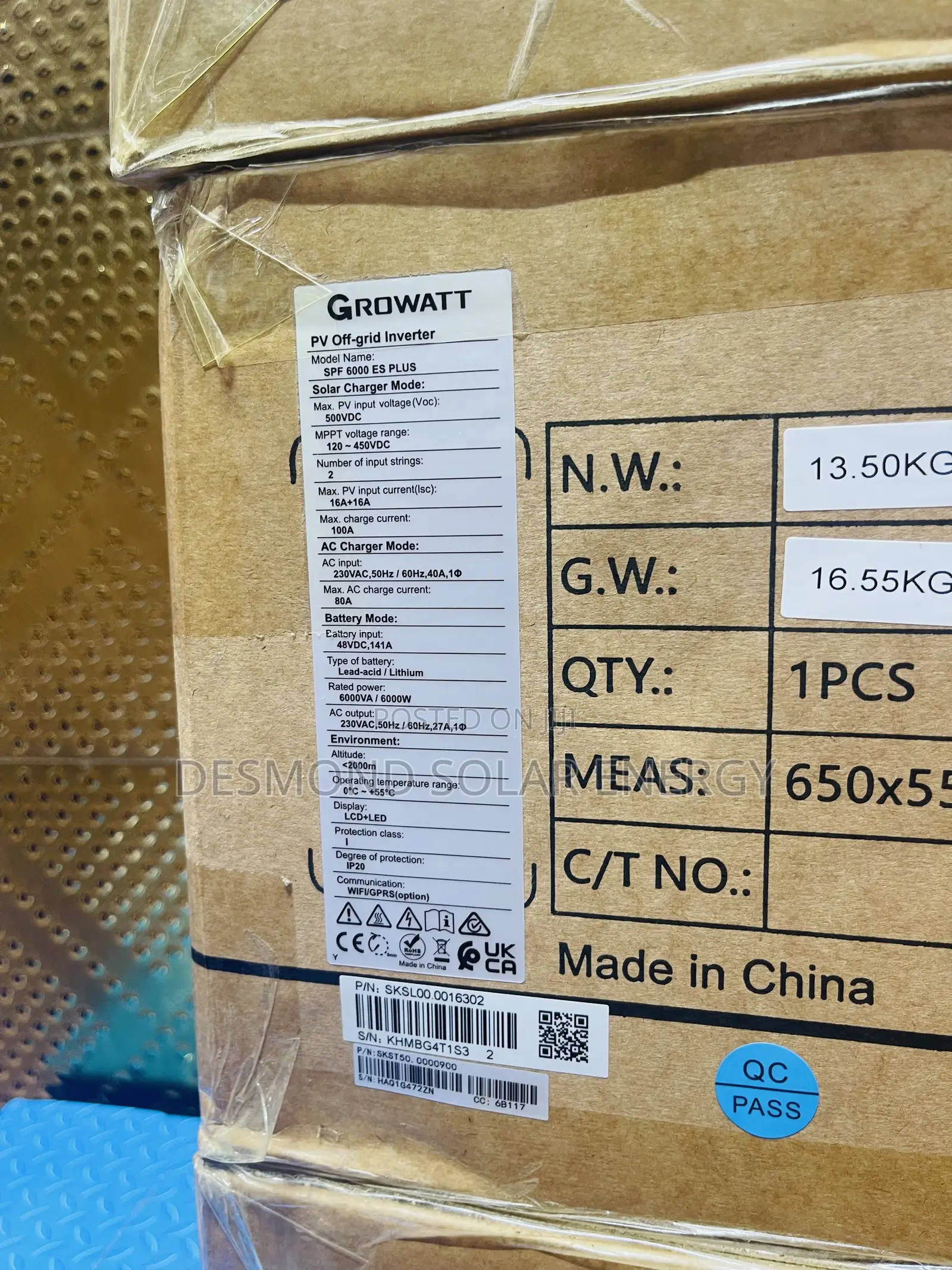 6kva 48v Growatt Solar Hybrid Inverter Is Available in Good Now