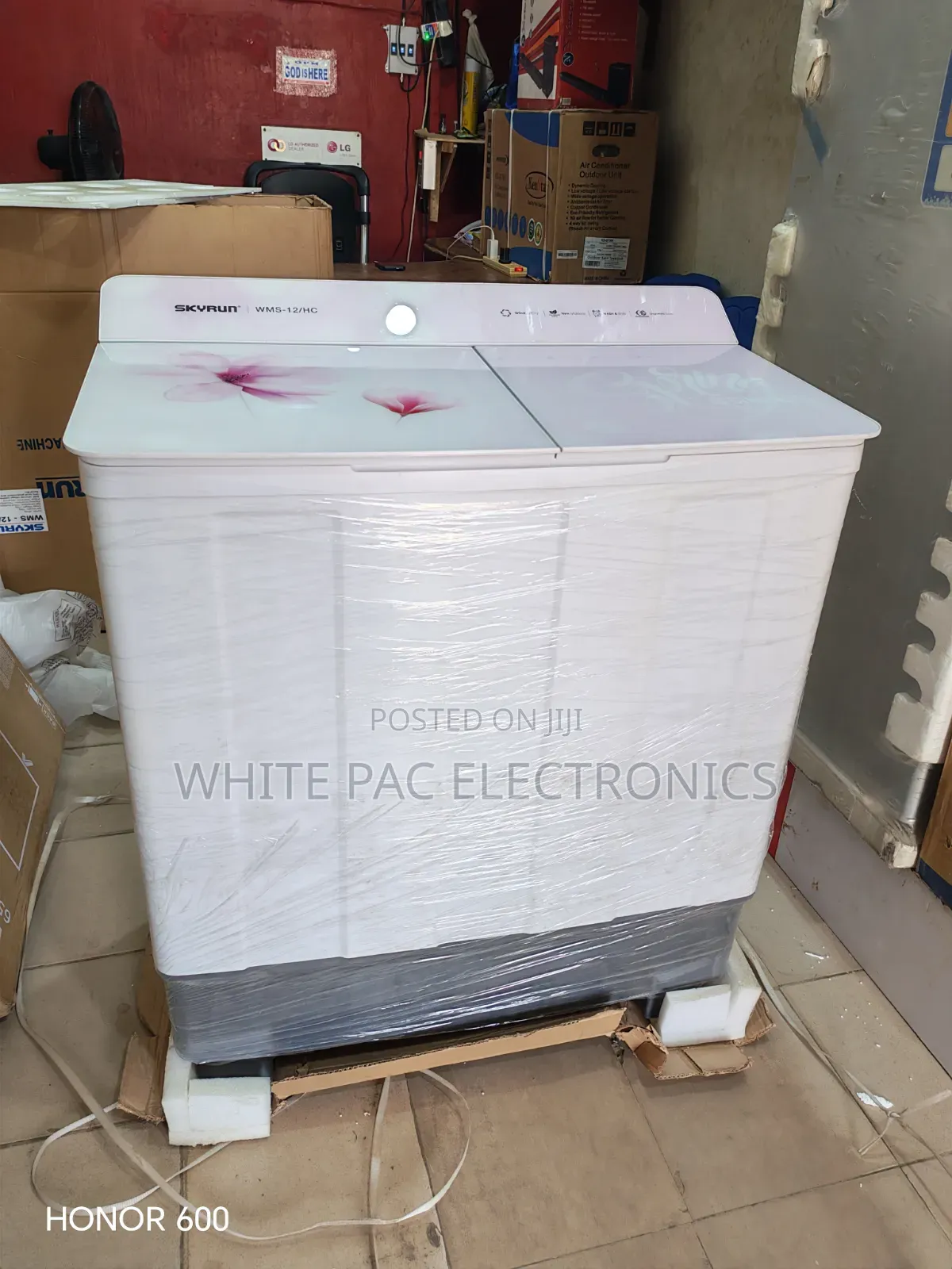 New Skyrun Semi Automatic 12Kg Top Loader ( Wash / Spin ) 2 Yrs