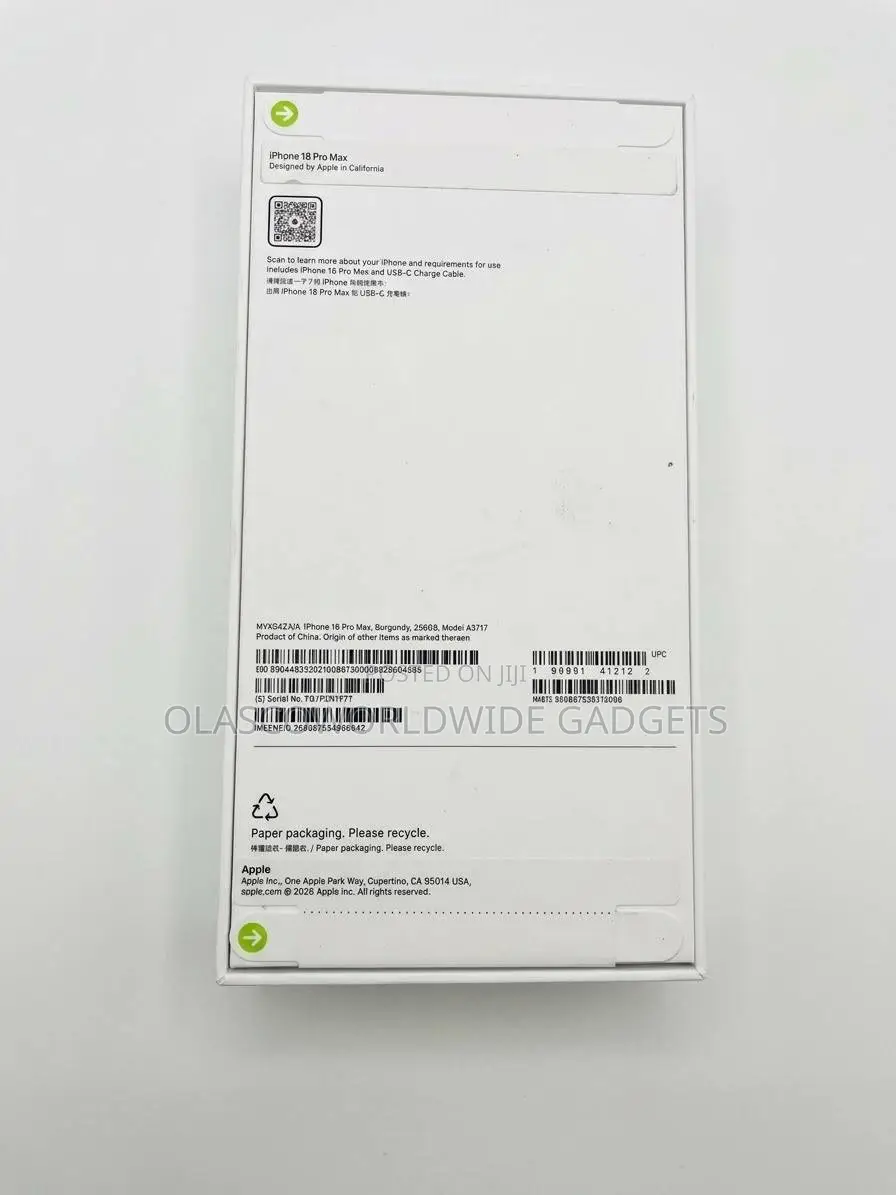 New Apple iPhone 18 Pro Max 256 GB