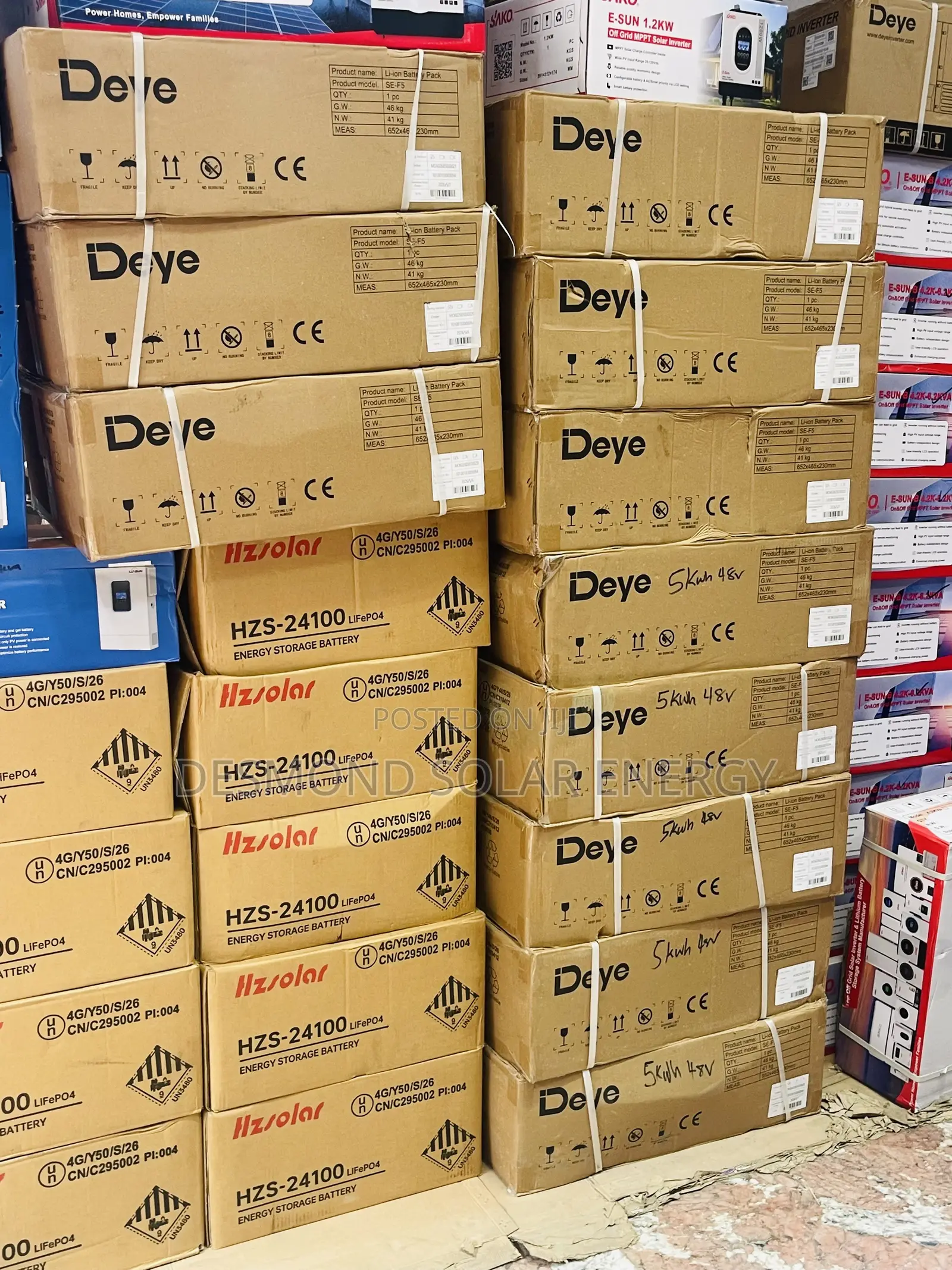 5kwh 48v Deye Solar Lithium Ion Batteries Are Available Now